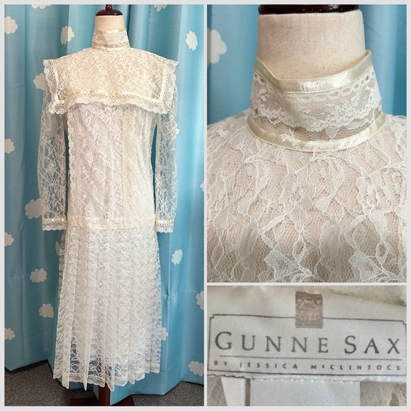 Gunne Sax Dresses & Skirts - Gunne Sax vintage lace midi dress.